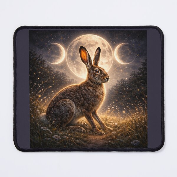 Item preview, Brown Hare – Moonbound Guardian Wildlife Art designed and sold by GeoWild Designs.