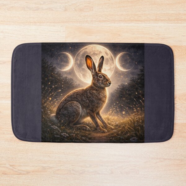 Item preview, Brown Hare – Moonbound Guardian Wildlife Art designed and sold by GeoWild Designs.