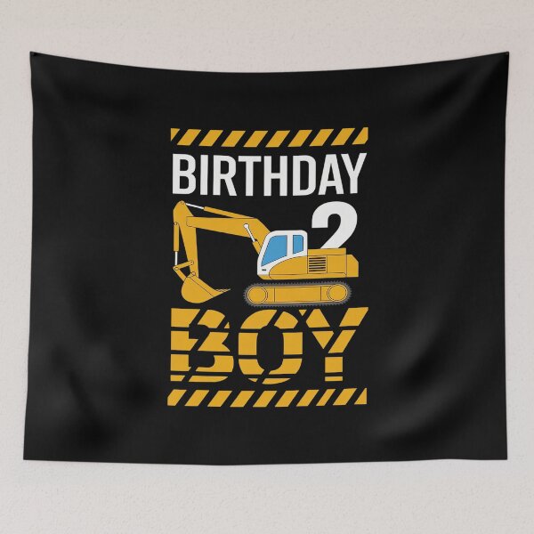 Item preview, Kids Birthday Boy 2 Years Old Construction Excavator  designed and sold by FadeOfThrone.