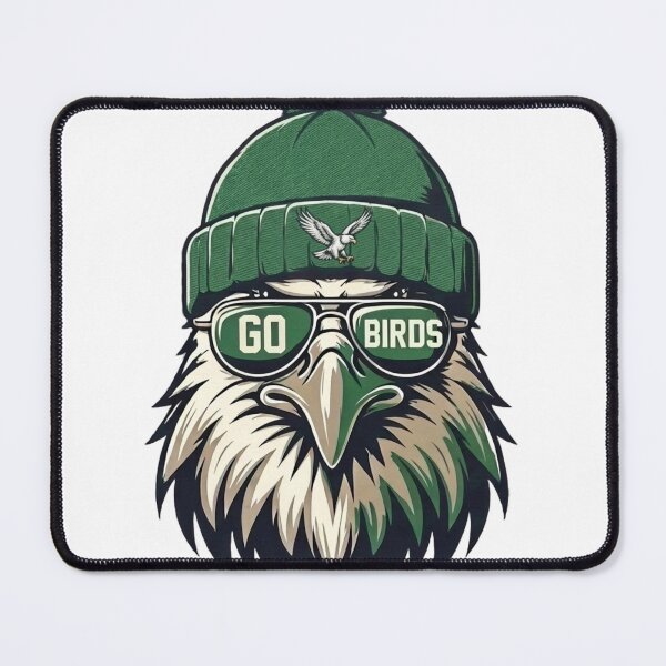 Item preview, Philadelphia Eagles Fan Go Birds Hat Glasses designed and sold by PhillyEaglesArt.