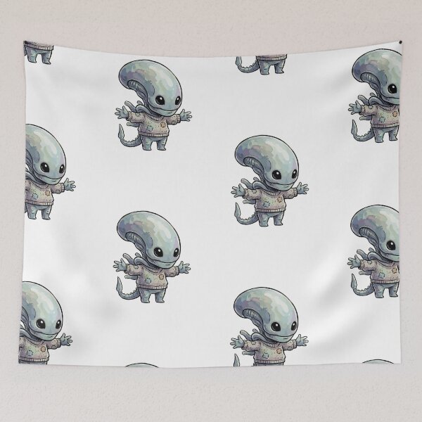 Item preview, Cute Space Horror: Chibi Xenomorph Hug designed and sold by bapupa.