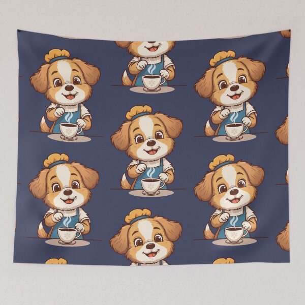 Item preview, Dog at Work — Funny Dog Doing Human Jobs designed and sold by Malfinio.