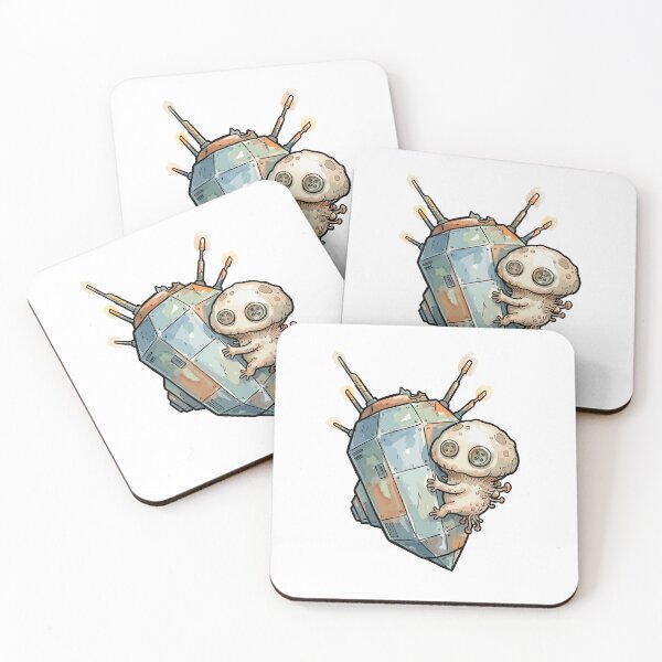 Item preview, Cute Space Horror: Starship Stowaway Spore designed and sold by bapupa.
