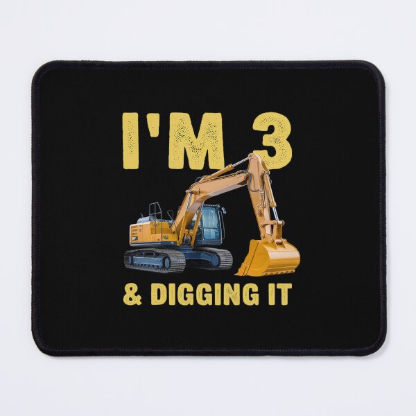 Item preview, Kids Construction Truck 3rd Birthday Boy Excavator BDay  designed and sold by FadeOfThrone.