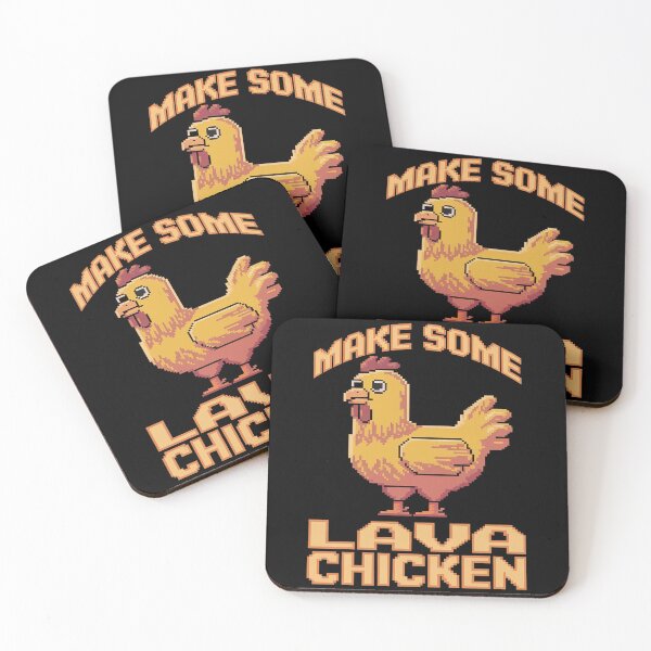 Item preview, Make Some Lava Chicken, Gamer Chicken, Pixel Art  designed and sold by MarryIsMonth.