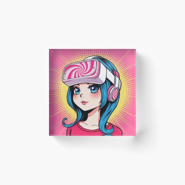Item preview, Cute VR Gamer Girl designed and sold by Tau Tia L Douglass.