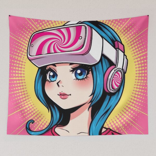 Item preview, Cute VR Gamer Girl designed and sold by Tau Tia L Douglass.