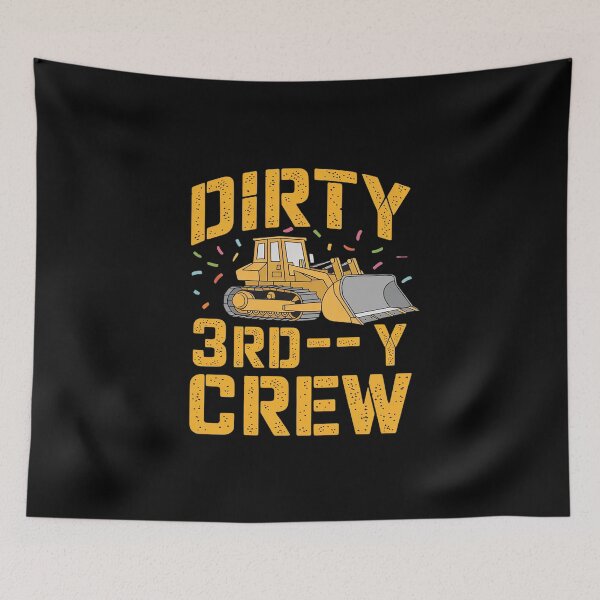 Item preview, Kids Dirty 3rd-Y Crew Construction Kids 3 Years Old 3rd Birthday  designed and sold by FadeOfThrone.