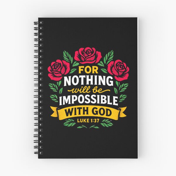 Item preview, Luke 1:37 For Nothing Will Be Impossible With God designed and sold by plushism.