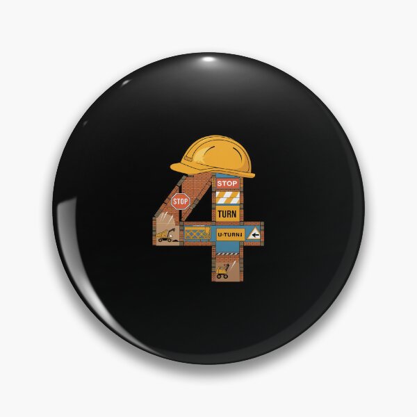 Artikelvorschau, Kinder Vier 4. Geburtstag Coole Baustelle 4-jähriger Junge 4 Jahre alte Jungen entworfen und verkauft von SyntaxClaw.