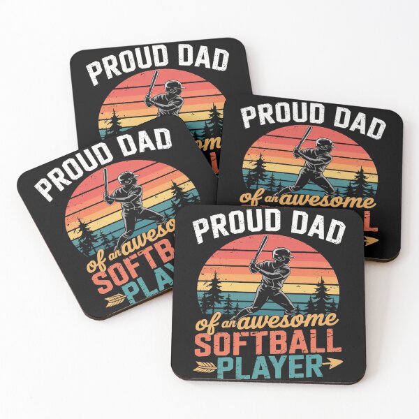 Item preview, Mens Proud Softball Dad Player Softball Dad  designed and sold by MarryIsMonth.