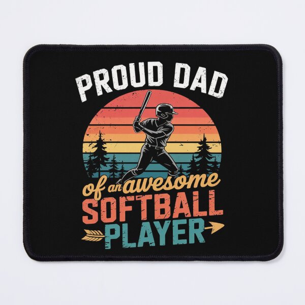 Item preview, Mens Proud Softball Dad Player Softball Dad designed and sold by MarryIsMonth.