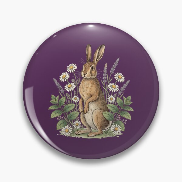 Item preview, Rustic Hare in Wildflower Garden designed and sold by BirdsnStuff.
