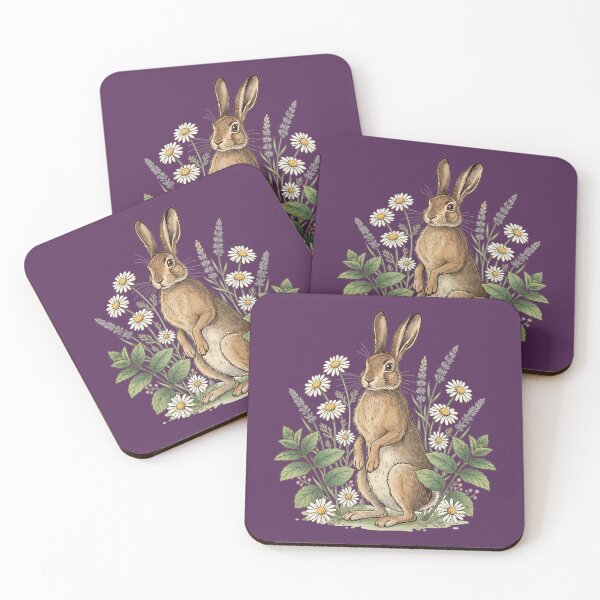 Item preview, Rustic Hare in Wildflower Garden designed and sold by BirdsnStuff.