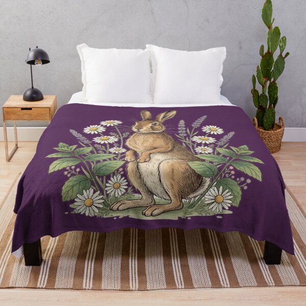 Item preview, Rustic Hare in Wildflower Garden designed and sold by BirdsnStuff.