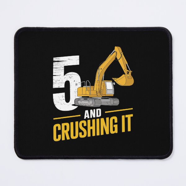 Item preview, Kids I Am 5 And Crushing It Construction 5th Birthday Party Kids designed and sold by FadeOfThrone.