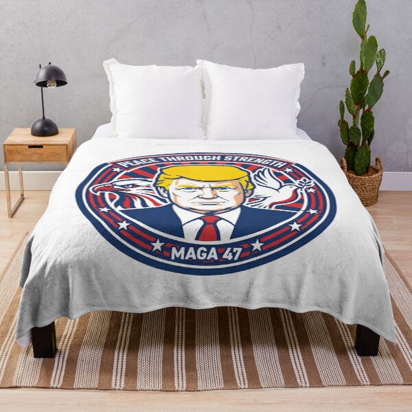 Item preview, Trump Peace Through Strength MAGA 47 Badge designed and sold by MAGA47Official.