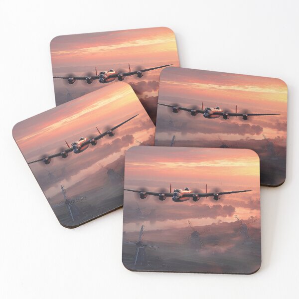 Item preview, Lancaster Over the Misty Mills designed and sold by Skyframe Aviation.