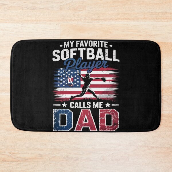 Item preview, My Favorite Softball Player Calls Me Dad Father's Day Daddy  designed and sold by MarryIsMonth.