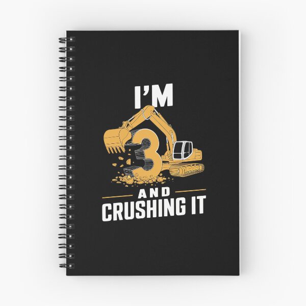 Item preview, Kids I'm 3 And Crushing It 3rd Birthday Excavator  designed and sold by FadeOfThrone.