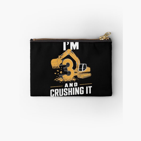 Item preview, Kids I'm 3 And Crushing It 3rd Birthday Excavator  designed and sold by FadeOfThrone.