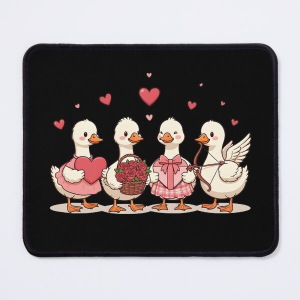 Item preview, Cute Goose Valentine Love designed and sold by dudelinart.