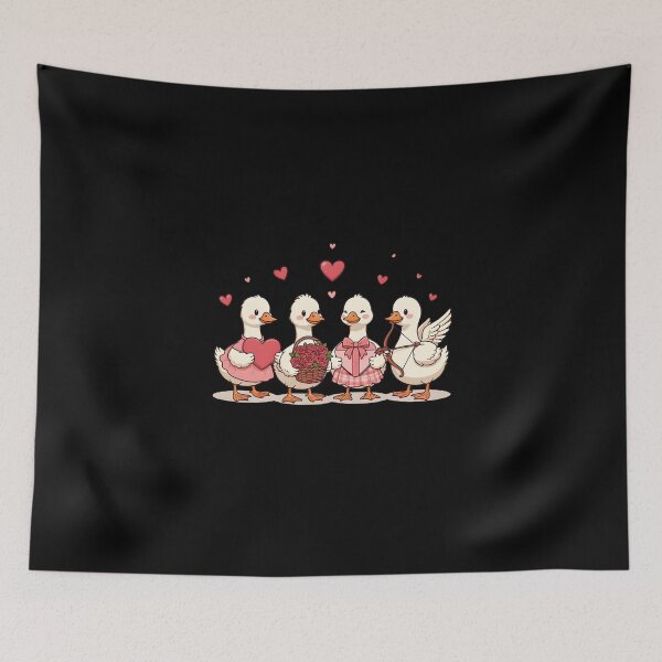 Item preview, Cute Goose Valentine Love designed and sold by dudelinart.