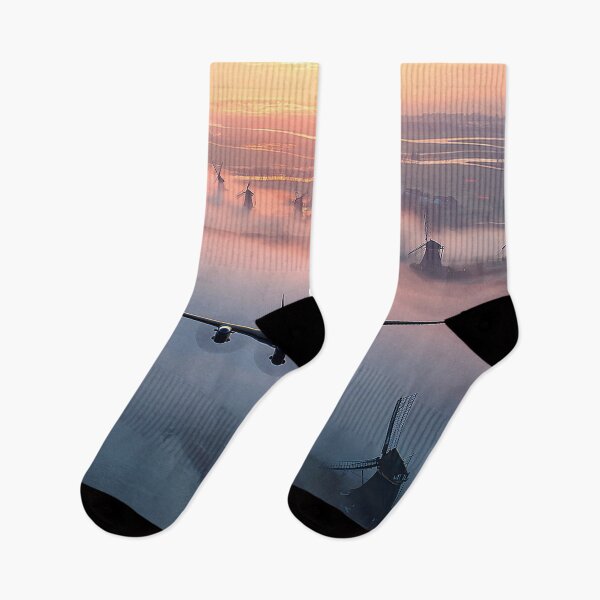 Item preview, Misty Sunrise Flight Over Holland designed and sold by Skyframe Aviation.
