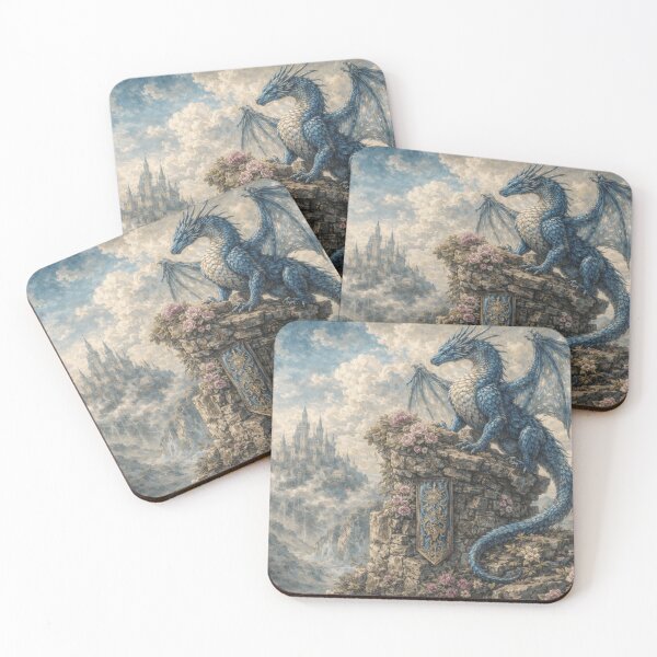 Item preview, Blue Dragon Over the Misty Kingdom designed and sold by G.S.Designs.
