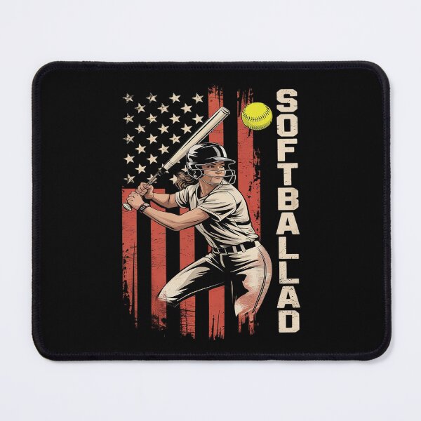 Item preview, Mens  Softball Dad US Flag Patriotic Dad Father's Day Men  designed and sold by MarryIsMonth.