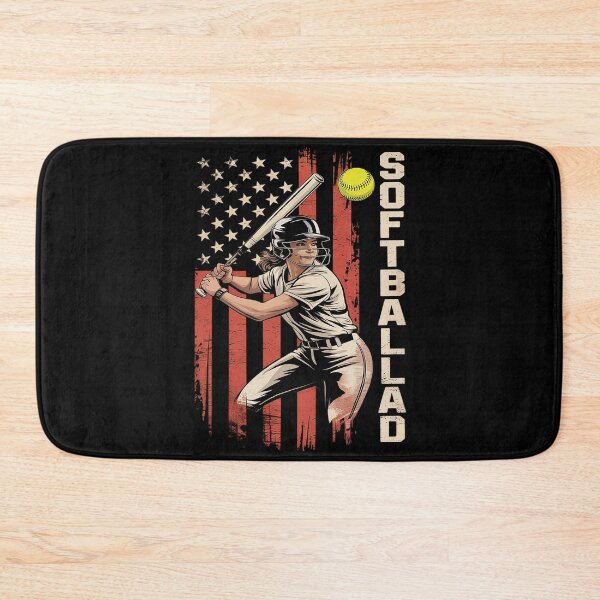 Item preview, Mens  Softball Dad US Flag Patriotic Dad Father's Day Men  designed and sold by MarryIsMonth.