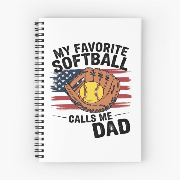 Item preview, My Favorite Softball Player Calls Me Dad Proud Softball DAD  designed and sold by MarryIsMonth.