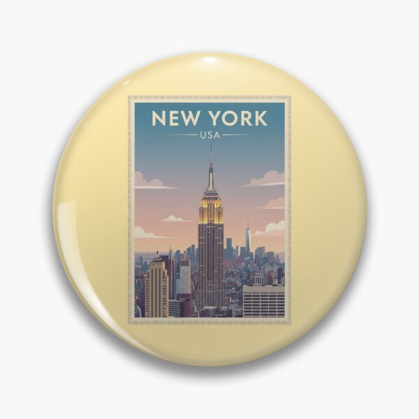 Item preview, New York Vintage Travel Art - Empire State Building - USA designed and sold by Wanderprintt.