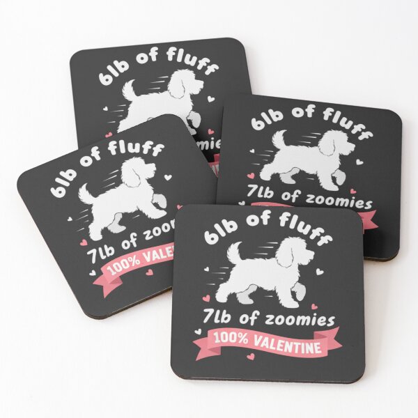 Item preview, 6lb of Fluff 7lb of Zoomies Cockapoo 100% Valentine designed and sold by RNTStudio.