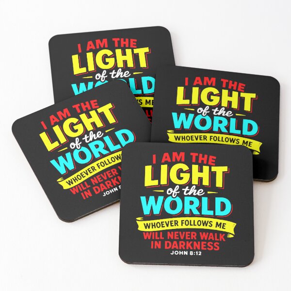 Item preview, John 8:12 I Am The Light Of The World  designed and sold by plushism.