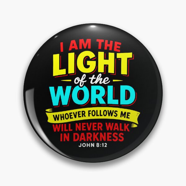 Item preview, John 8:12 I Am The Light Of The World  designed and sold by plushism.