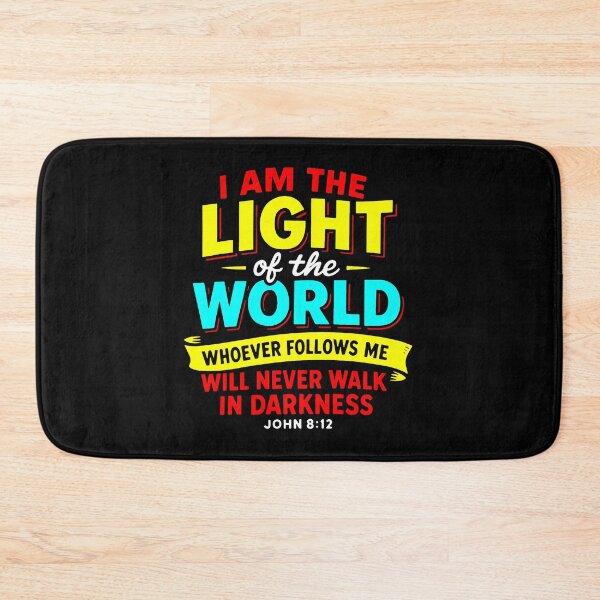 Item preview, John 8:12 I Am The Light Of The World  designed and sold by plushism.