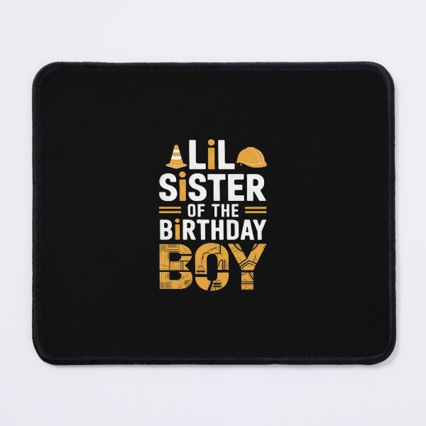 Item preview, Lil sister birthday boy matching family construction party designed and sold by SyntaxClaw.