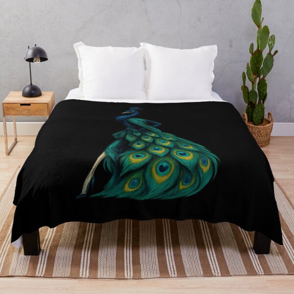Item preview, Elegant Peacock Fashion Illustration - Haute Couture Bird Design designed and sold by MKreative Studio.