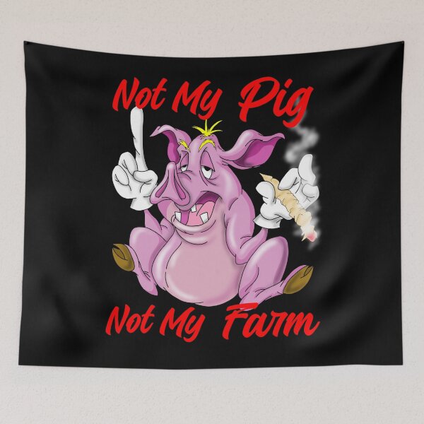 Item preview, Not my pig not my farm/ Fried Like Pork 420 designed and sold by TheEndDesign.