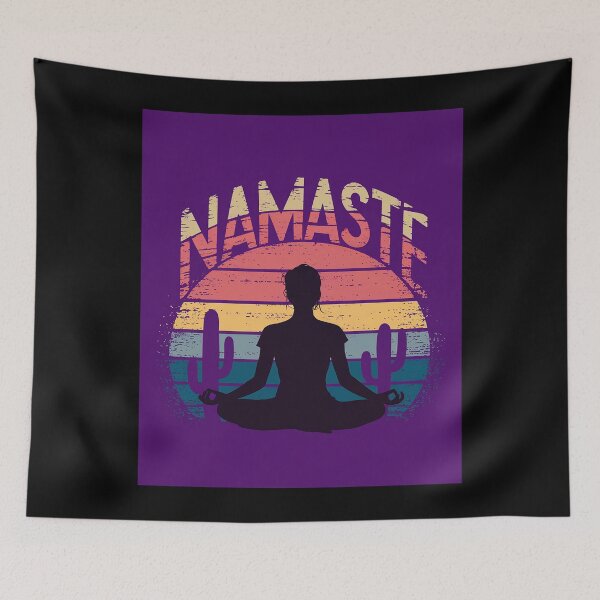 Item preview, Namaste Yoga Poses Zen Fitness Women Workout  designed and sold by MarryIsMonth.
