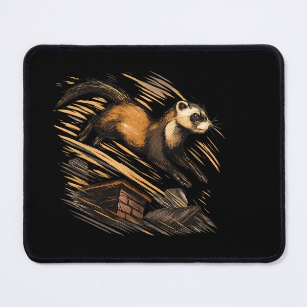 Item preview, Urban Parkour Ferret - Action Streetwear Design designed and sold by MKreative Studio.