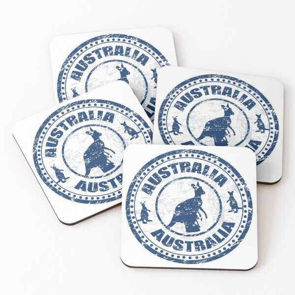 Item preview, Australia Vintage Travel Stamp designed and sold by Oniyasha.