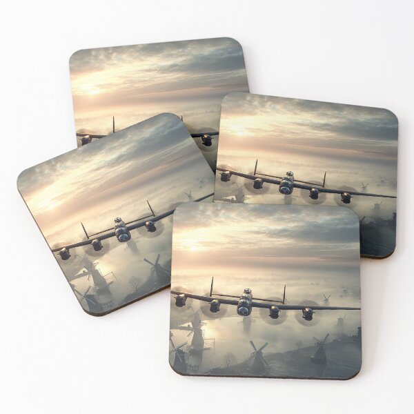 Item preview, Lancasters Low Pass at Sunrise designed and sold by Skyframe Aviation.