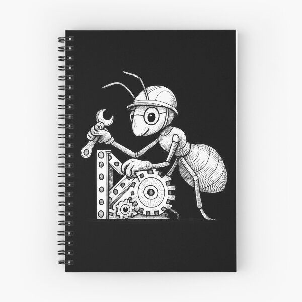 Item preview, Industrious Ant Engineer - Technical Line Art designed and sold by MKreative Studio.