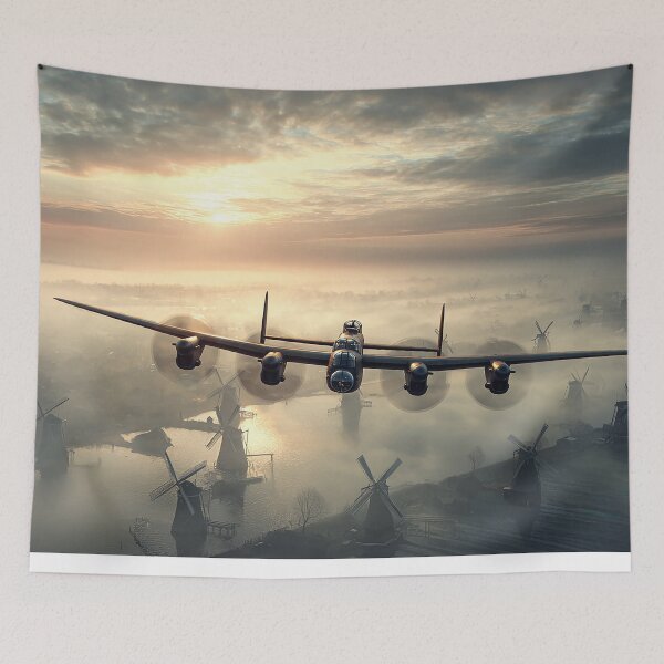 Item preview, Lancasters Low Pass at Sunrise designed and sold by Skyframe Aviation.
