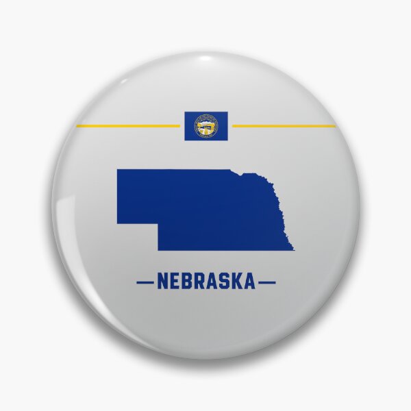 Item preview, Nebraska State Silhouette - Classic Navy & Gold Edition designed and sold by mashmosh.