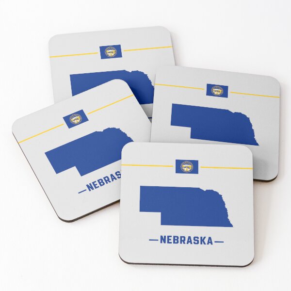 Item preview, Nebraska State Silhouette - Classic Navy & Gold Edition designed and sold by mashmosh.