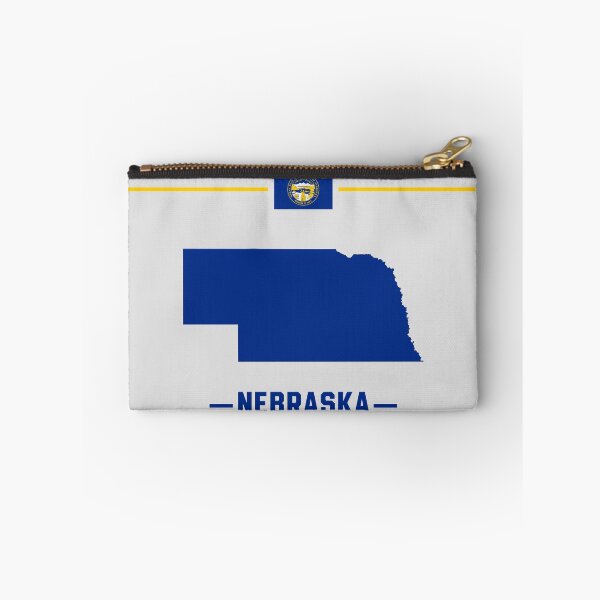 Item preview, Nebraska State Silhouette - Classic Navy & Gold Edition designed and sold by mashmosh.