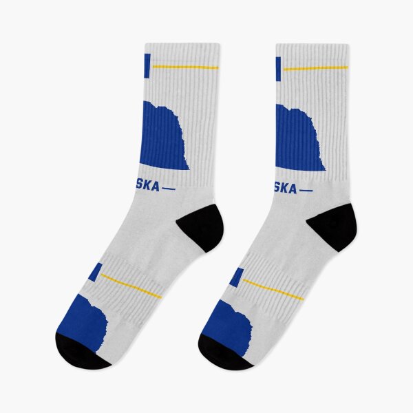 Item preview, Nebraska State Silhouette - Classic Navy & Gold Edition designed and sold by mashmosh.
